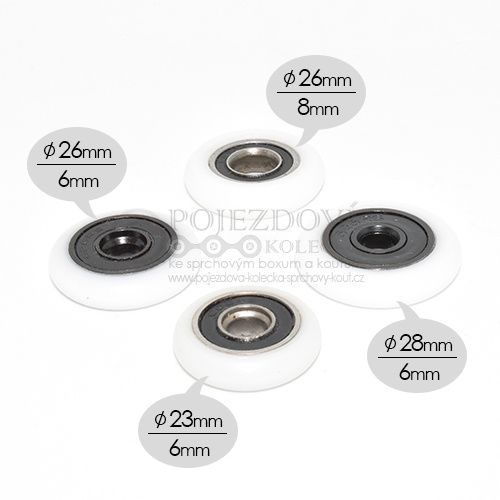 Zvýhodněná sada náhradních koleček TYP-A 